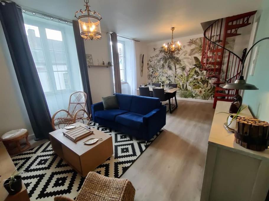Le Tropica Appartement 2 Chambres, Plein Sud Centre Ville De Vitre Esterno foto